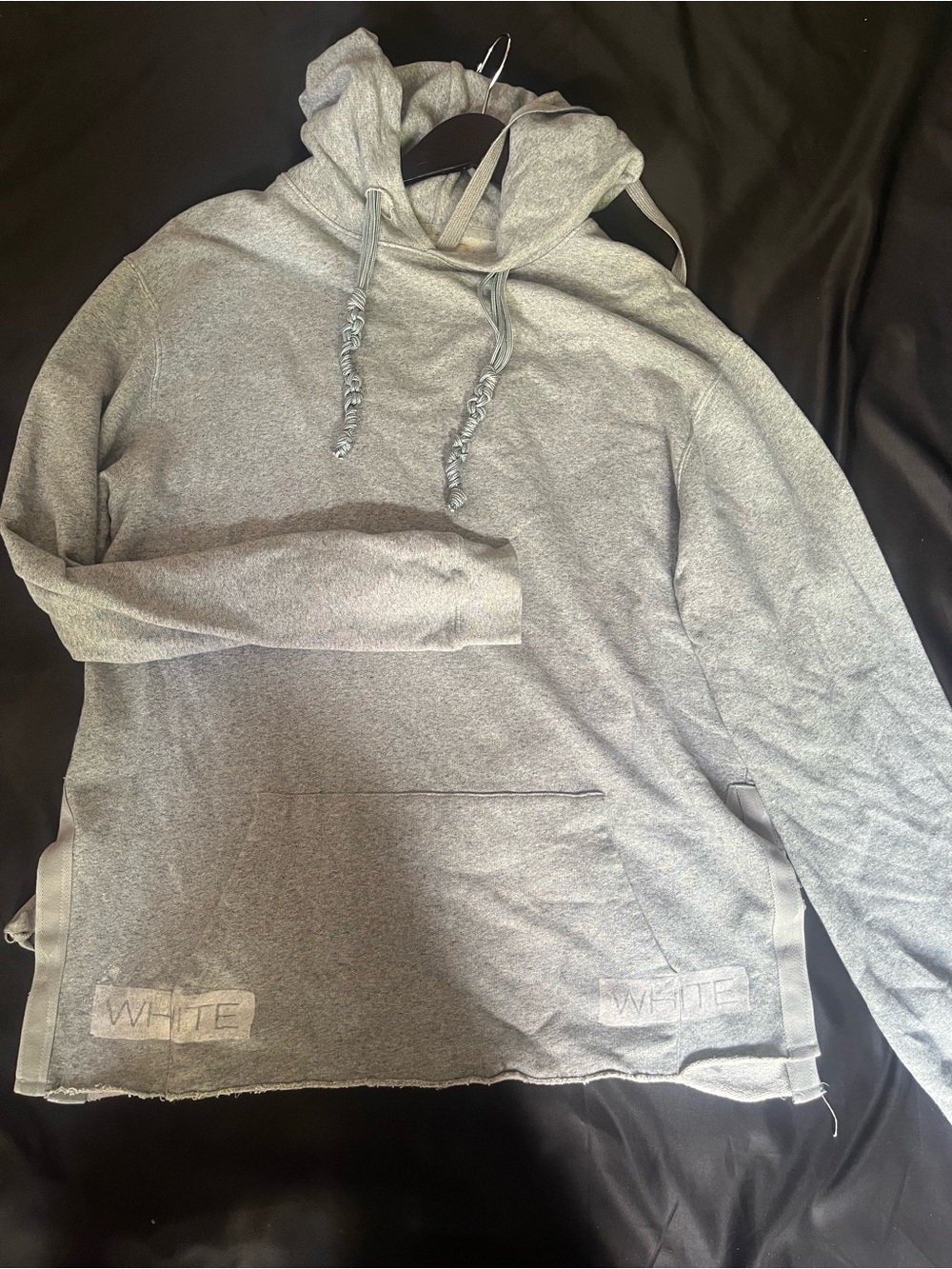 Off-White Light Gray Crewneck Hoodie